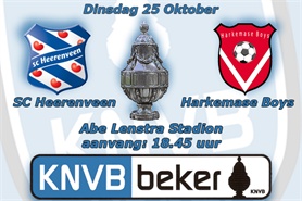 Bekerderby SC Heerenveen tegen Harkemase Boys